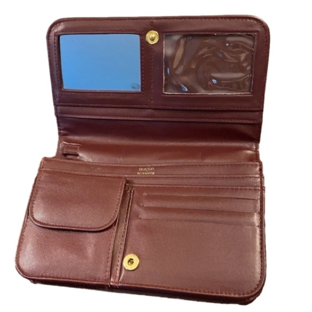 BUXTON Wristlet/Clutch Wallet Cognac/Brown Color Buxhyde